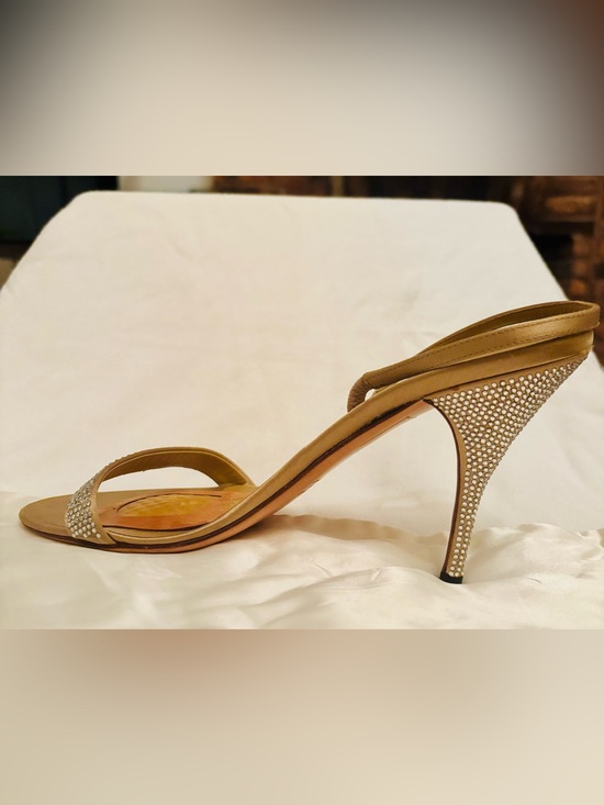 Valentino Garavani Shoes - Valentino Garavani Gold Crystal Heels -very rare
